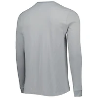 T-shirt à manches longues Nike Michigan State Spartans Team Practice Performance pour homme, gris