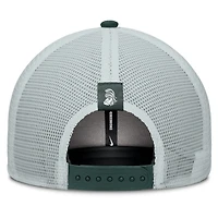Men's Nike Green/Gray Michigan State Spartans Legacy Arch Rise Performance Trucker Adjustable Hat