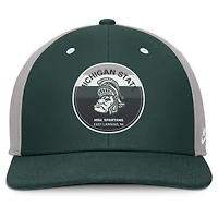 Men's Nike Green/Gray Michigan State Spartans Prep Pro Performance Snapback Hat