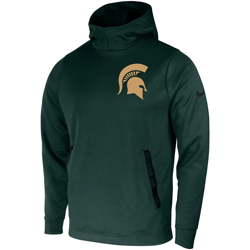 Sweat à capuche Nike Michigan State Spartans 2-Hit Performance pour homme vert