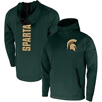 Sweat à capuche Nike Michigan State Spartans 2-Hit Performance pour homme vert