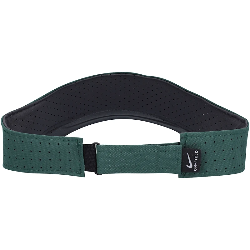 Men's Nike Green Michigan State Spartans 2021 Sideline Performance Visor