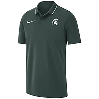 Men's Nike Green Michigan State Spartans 2023 Coaches Performance Polo