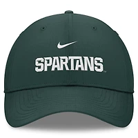 Casquette ajustable Nike Michigan State Spartans 2024/25 On-Field Club Performance pour homme Vert