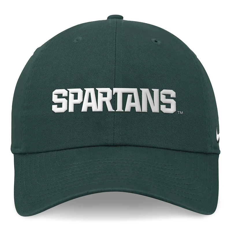 Men's Nike Green Michigan State Spartans 2024 On-Field Club Adjustable Hat