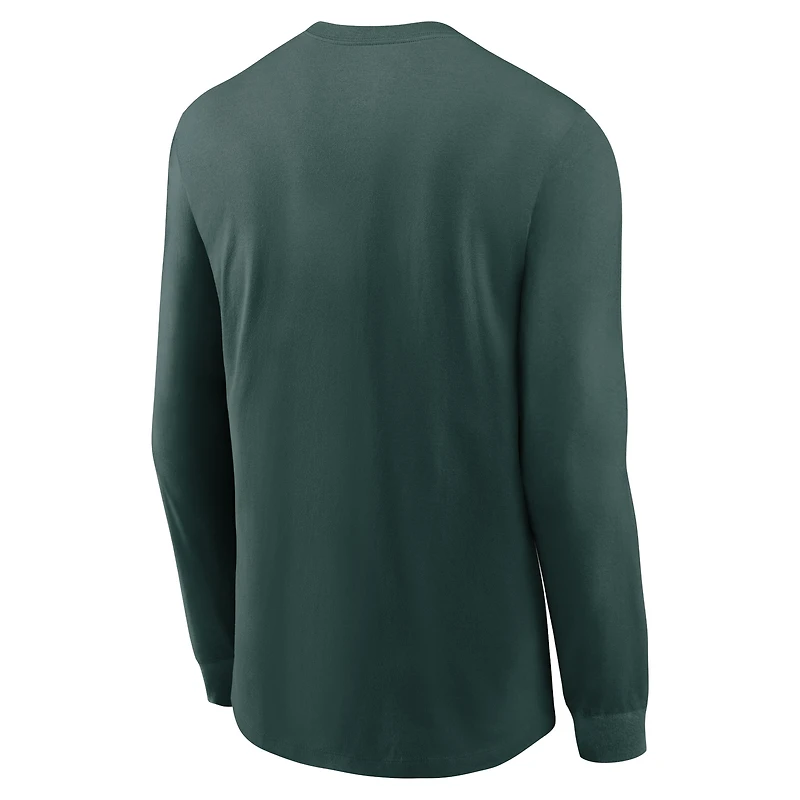 Men's Nike Green Michigan State Spartans 2024 Sideline Legend Dri-FIT Long Sleeve T-Shirt