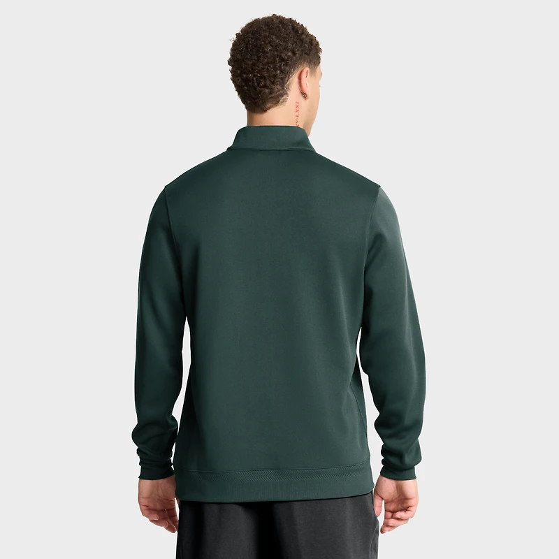 Men's Nike Green Michigan State Spartans 2025 Coaches Premium Dri-FIT Half-Zip Pullover