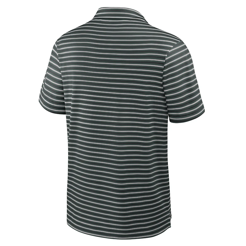 Polo Nike vert Michigan State Spartans 2025 Coaches Premium Tour Stripe Dri-FIT pour homme