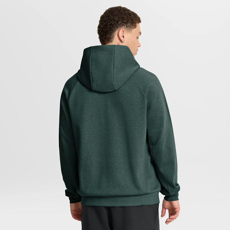 Men's Nike Green Michigan State Spartans 2025 Courtside Basketball Practice Raglan Dri-FIT Hoodie