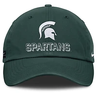 Casquette ajustable Nike verte Michigan State Spartans 2025 On-Field Club pour homme