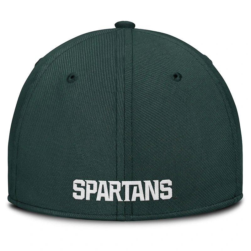 Casquette Nike verte Michigan State Spartans 2025 On-Field Performance Flex pour homme
