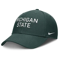 Casquette ajustable Nike verte Michigan State Spartans 2025 Sideline Rise pour homme
