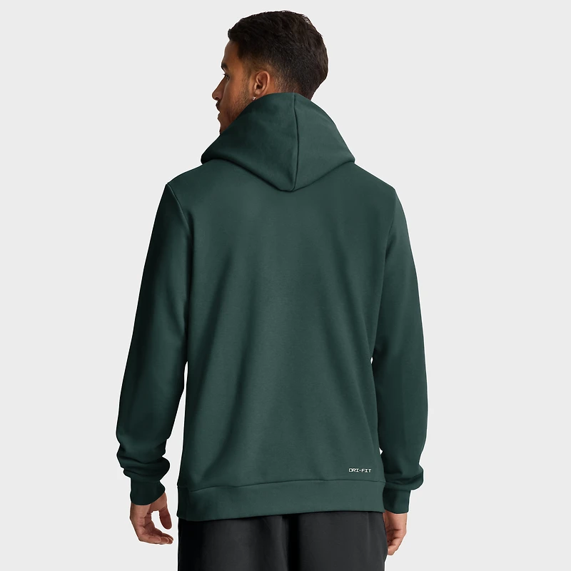 Sweat à capuche Nike vert Michigan State Spartans 2025 Sideline Standard Issue Dri-FIT pour homme