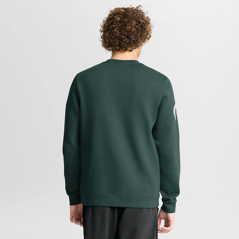 Men's Nike Green Michigan State Spartans 2026 Sideline Club Sweatshirt