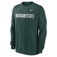 Men's Nike Green Michigan State Spartans 2026 Sideline Club Sweatshirt