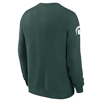 Men's Nike Green Michigan State Spartans 2026 Sideline Club Sweatshirt