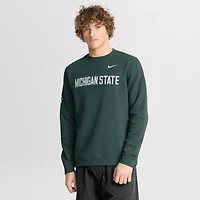 Sweat-shirt Nike vert pour homme, Michigan State Spartans 2026 Sideline Club