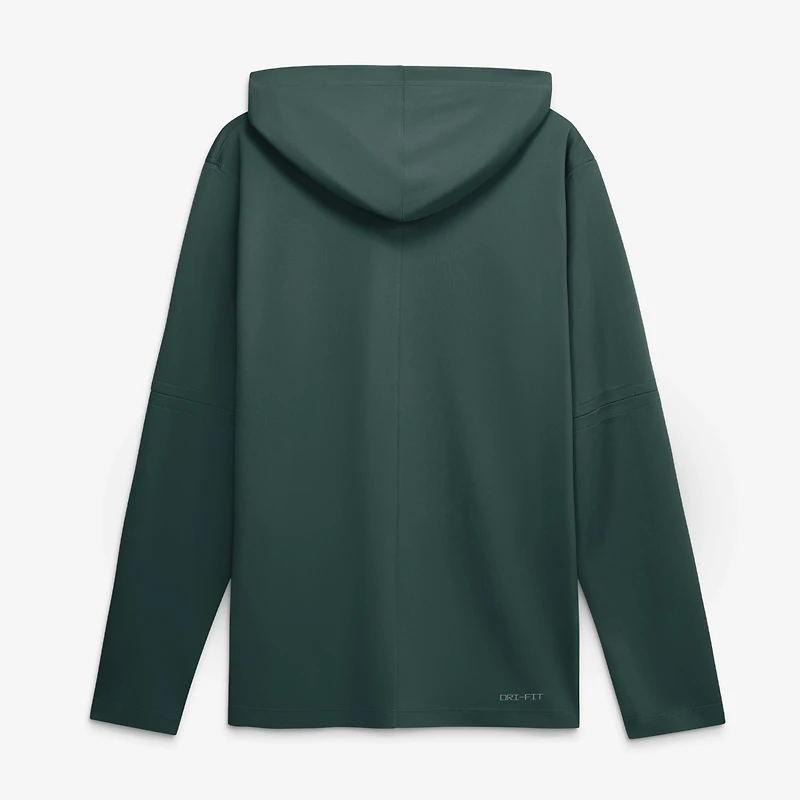 Men's Nike Michigan State Spartans 2026 Sideline Lightweight Long Sleeve Hooded Dri-FIT Top