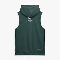 Men's Nike  Green Michigan State Spartans 2026 Sideline Sleeveless Dri-FIT Hoodie