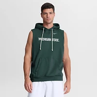 Sweat à capuche sans manches Nike vert Michigan State Spartans 2026 Sideline pour homme, technologie Dri-FIT