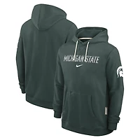 Sweat à capuche Nike vert Michigan State Spartans 2026 Sideline Standard Issue Dri-FIT pour homme