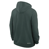 Sweat à capuche Nike vert Michigan State Spartans 2026 Sideline Standard Issue Dri-FIT pour homme