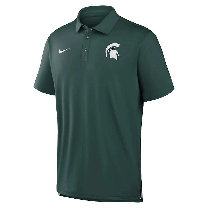 Polo Nike vert pour homme Michigan State Spartans 2026 Sideline Tour Dri-FIT