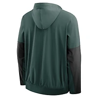 Men's Nike Green Michigan State Spartans Anorak Half-Zip Hoodie Jacket