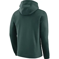 Men's Nike Green Michigan State Spartans Arch Club Fleece Pullover V-Neck Hoodie