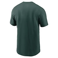 Men's Nike Green Michigan State Spartans Baseball Sparty Sport T-Shirt