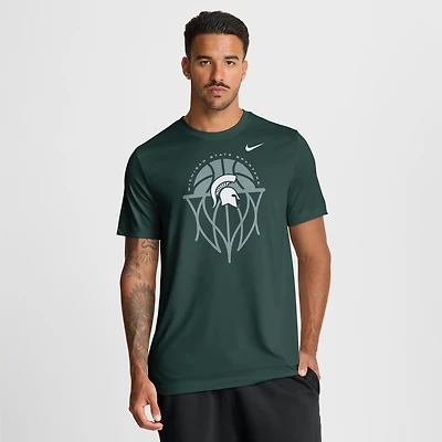 Men's Nike Green Michigan State Spartans Basketball Icon Legend Dri-FIT T-Shirt
