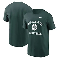 Men's Nike White Michigan State Spartans Basketball Icon T-Shirt