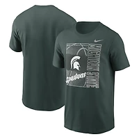 T-shirt Nike vert pour homme, modèle Refresh des Spartans de l'Université d'État du Michigan