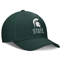 Casquette ajustable Nike Michigan State Spartans Campus Club verte pour homme