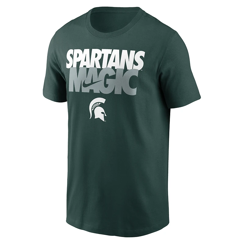 Men's Nike Green Michigan State Spartans Campus Local Madness T-Shirt