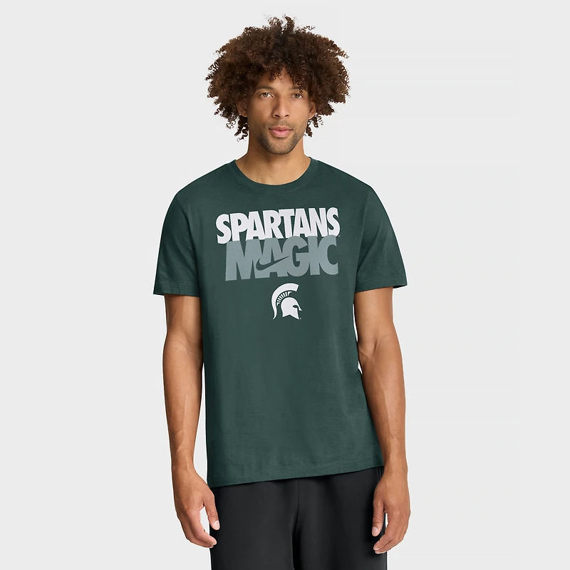 T-shirt Nike vert Michigan State Spartans Campus Local Madness pour homme
