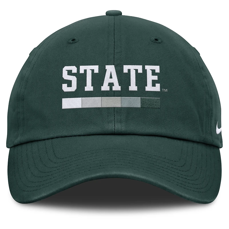 Men's Nike Green Michigan State Spartans Club Campus Adjustable Hat