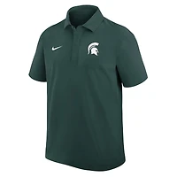 Polo Nike vert pour homme des Michigan State Spartans, modèle Coaches Sideline Dri-FIT