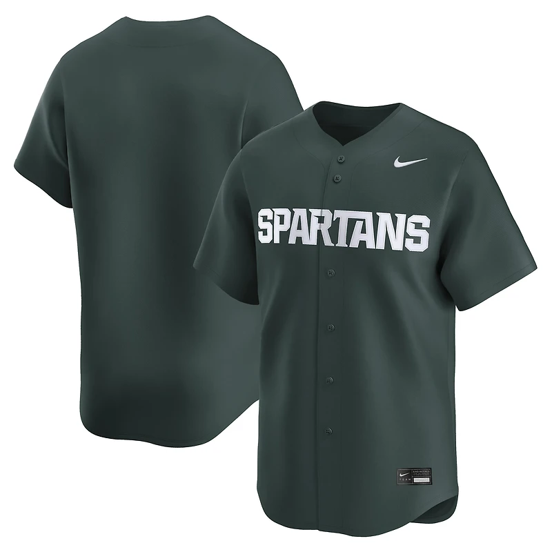 Men's Nike Green Michigan State Spartans College Baseball Limited Jersey