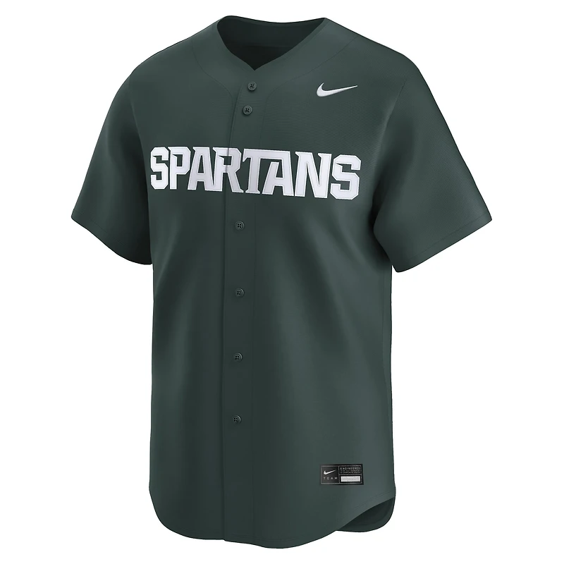 Men's Nike Green Michigan State Spartans College Baseball Limited Jersey