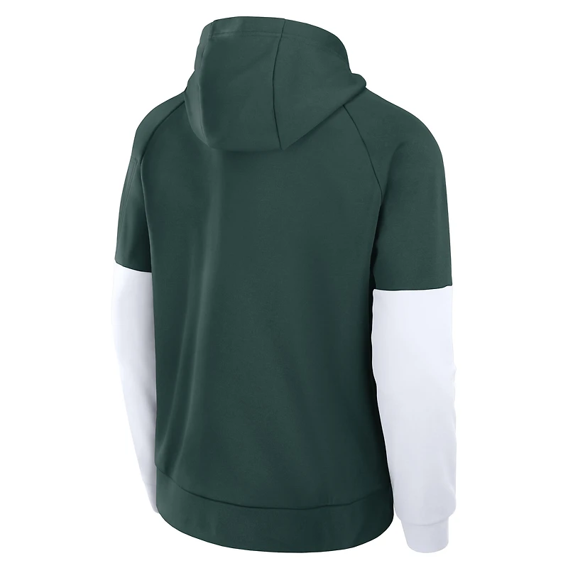 Men's Nike Green Michigan State Spartans Fitness Performance Pullover Hoodie