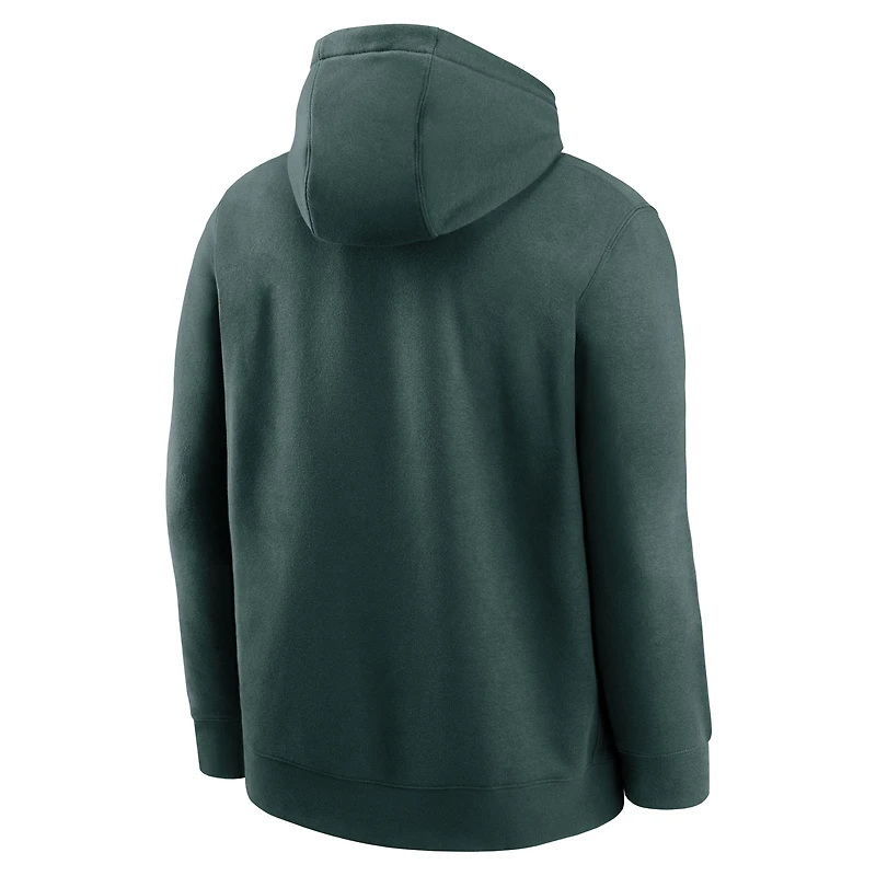 Sweat à capuche en polaire vert Michigan State Spartans Hockey Stack de Nike pour homme