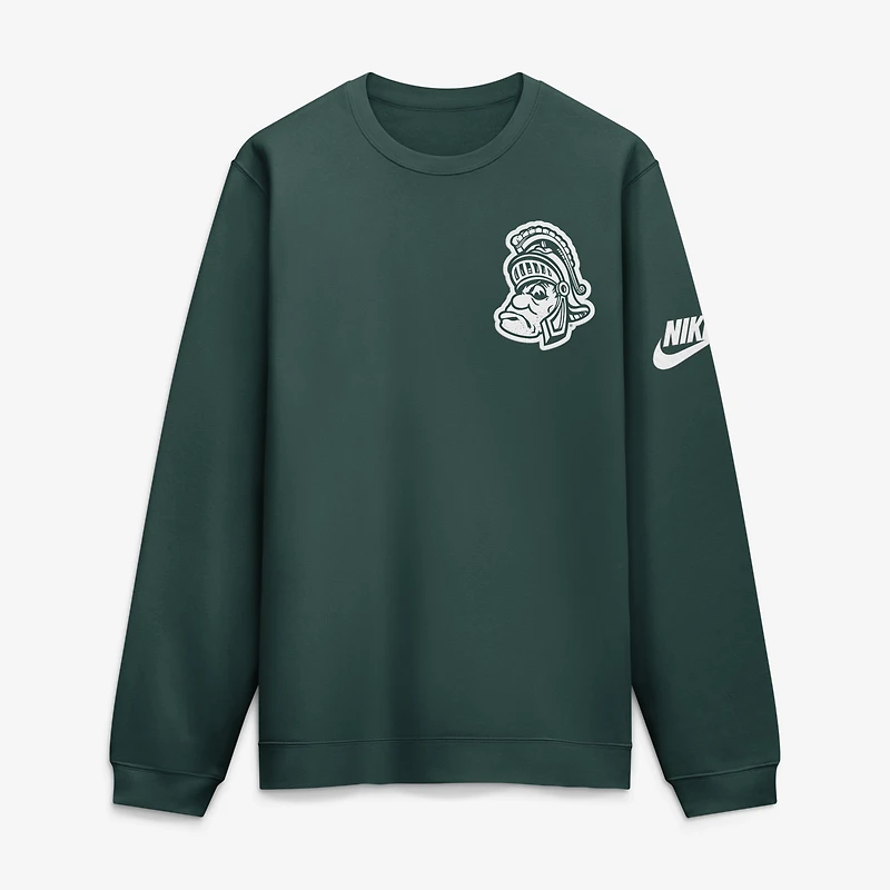 Sweat-shirt Nike vert Michigan State Spartans Legacy pour homme