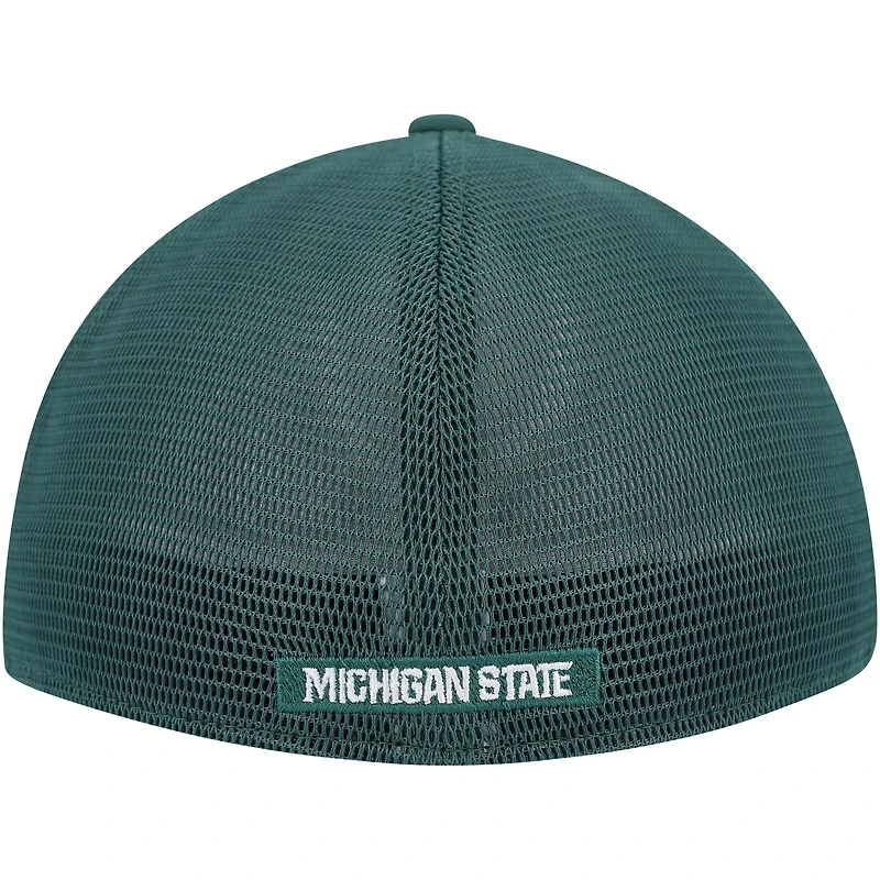 Casquette Nike Legacy91 Meshback Swoosh Performance Flex des Spartans de l'État du Michigan pour homme, vert