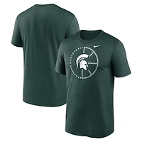 Men's Nike Green Michigan State Spartans Legend Basketball Icon Dri-Fit T-Shirt