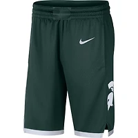 Men's Nike Green Michigan State Spartans Logo Replica Performance Basketball Shorts