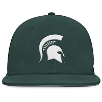 Casquette ajustée True Performance On-Field Dugout des Spartans du Michigan State pour homme Nike verte