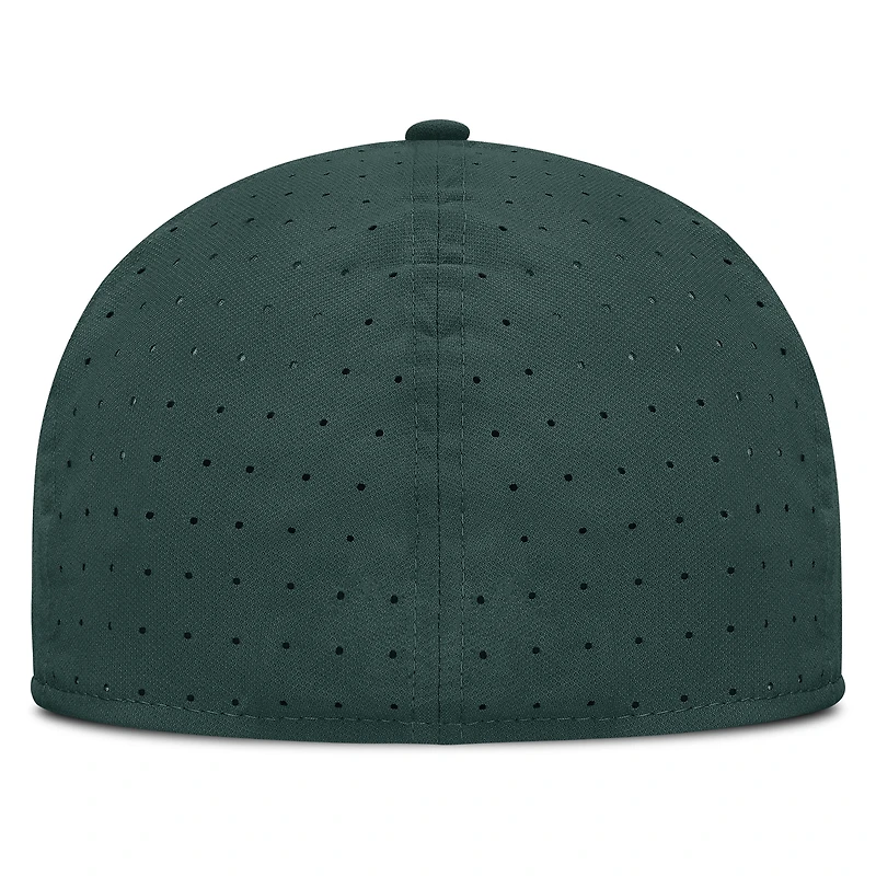 Casquette ajustée True Performance On-Field Dugout des Spartans du Michigan State pour homme Nike verte