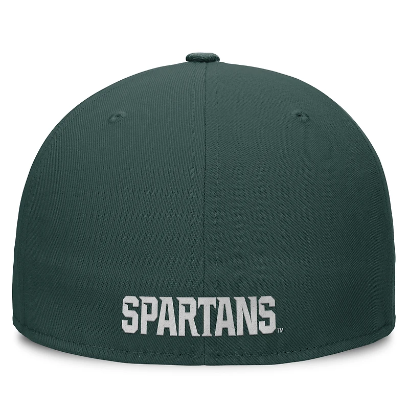 Casquette ajustée Nike Michigan State Spartans On-Field Pro pour homme, verte