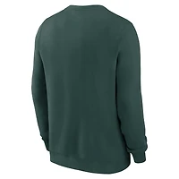 Men's Nike Green Michigan State Spartans Primetime Fleece Pullover Sweatshirt